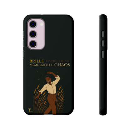 Brille discrètement - Chic Phone Case with a man dancing - black