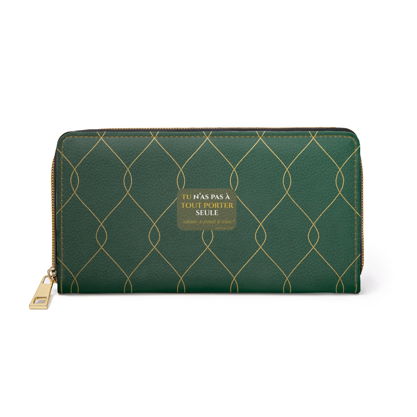 Tu n'as pas à tout porter seule - Chic Zipper Wallet -emerald green