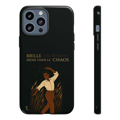Brille discrètement - Chic Phone Case with a man dancing - black