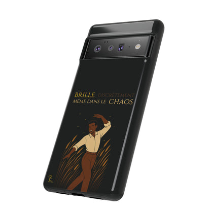 Brille discrètement - Chic Phone Case with a man dancing - black