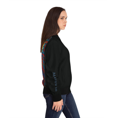 Spirit Descends Print Women's Bomber Jacket