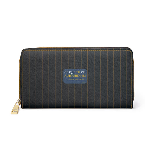 Ce que tu vis aujourd'hui - Chic Zipper Wallet - navy blue