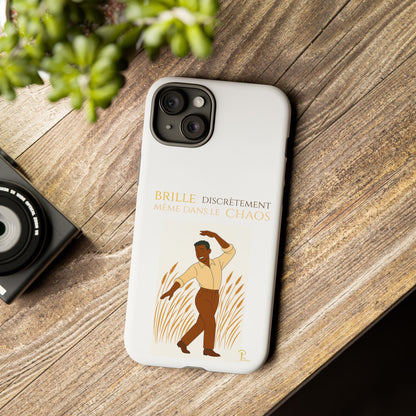 Brille discrètement with Image - Chic Phone Case white