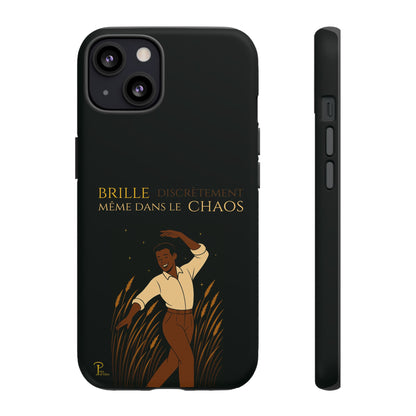 Brille discrètement - Chic Phone Case with a man dancing - black