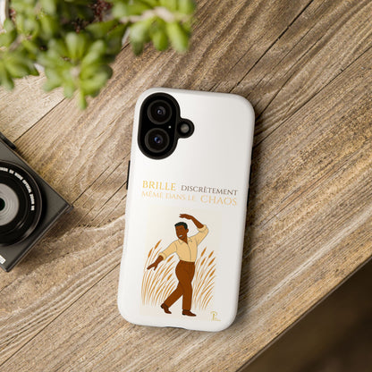 Brille discrètement with Image - Chic Phone Case white