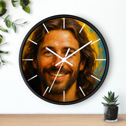 Smiling Jesus - Wall clock