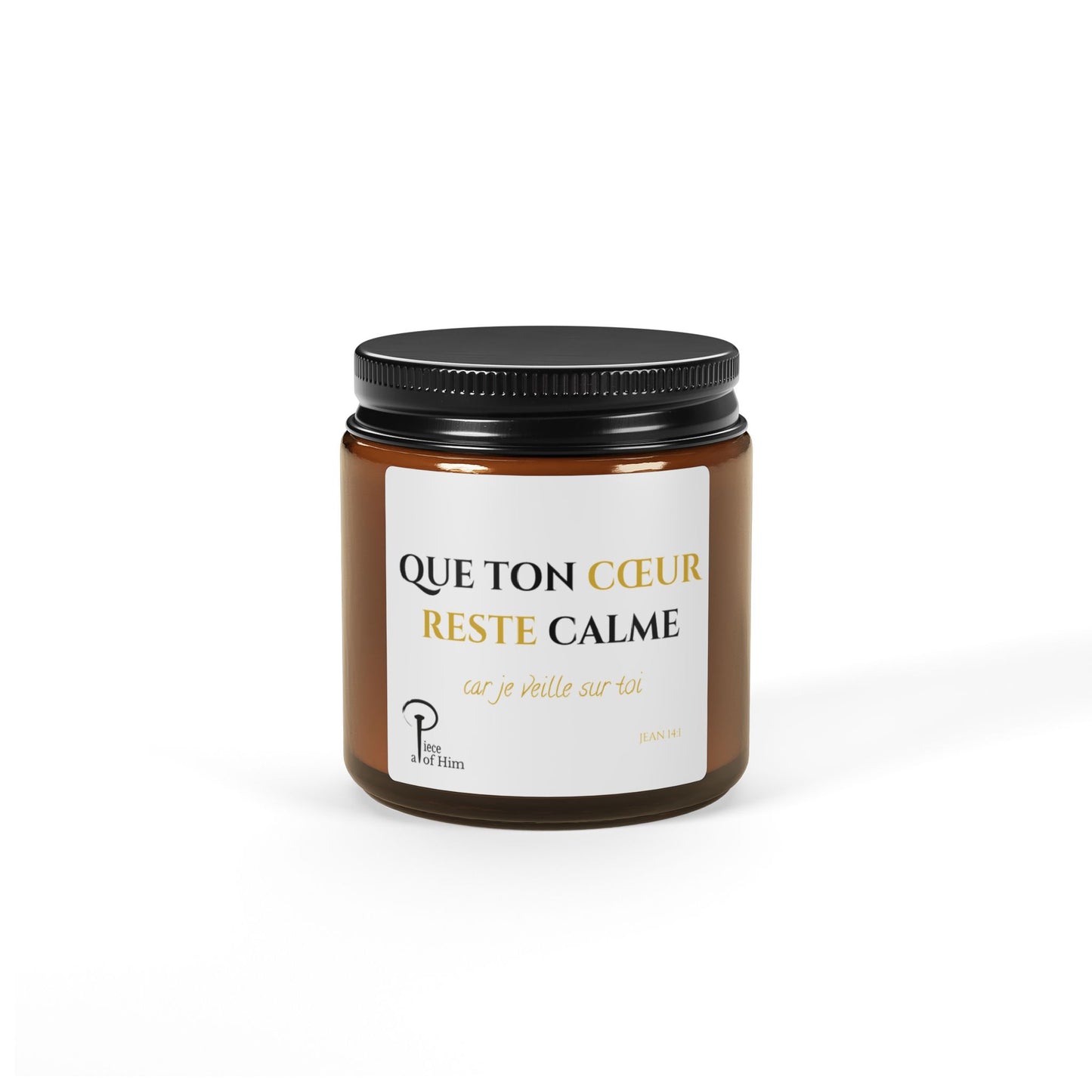 Que ton cœur reste calme - Scented Soy Candle-white