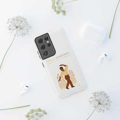 Brille discrètement with Image - Chic Phone Case white