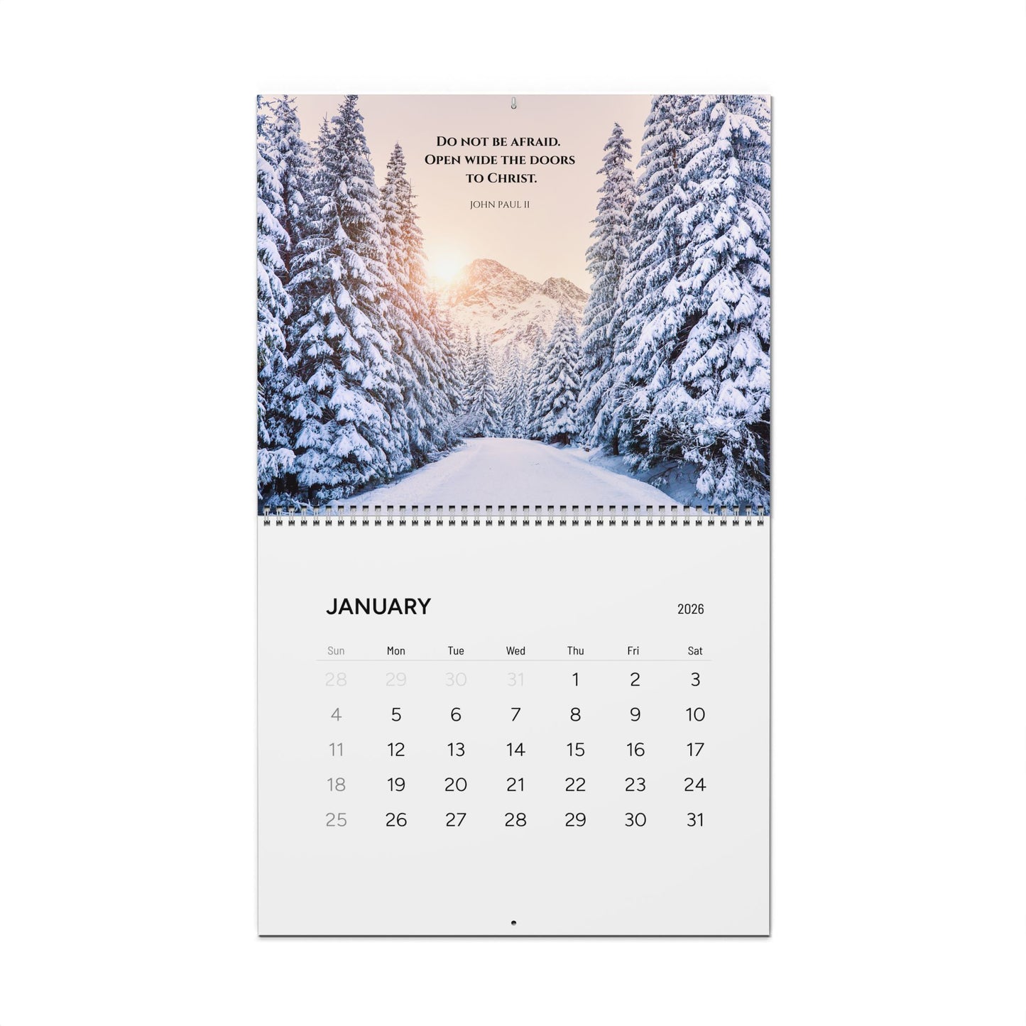 Every Season with John Paul II Wall Calendar 2026