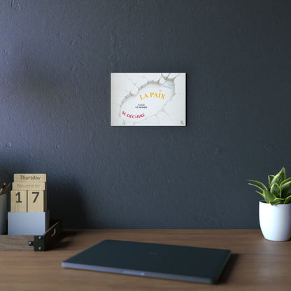 Fais naître la paix - Wall Art Print - grey & white