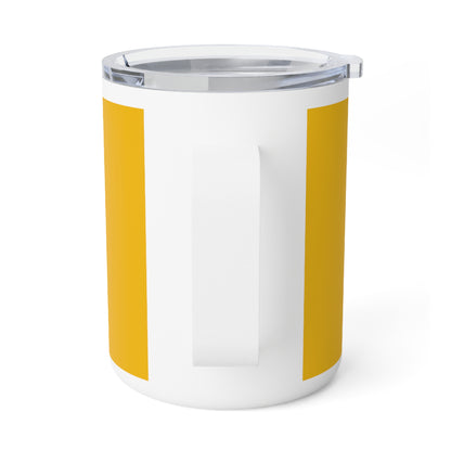 Insulated Coffee Mug with our logo- yellow