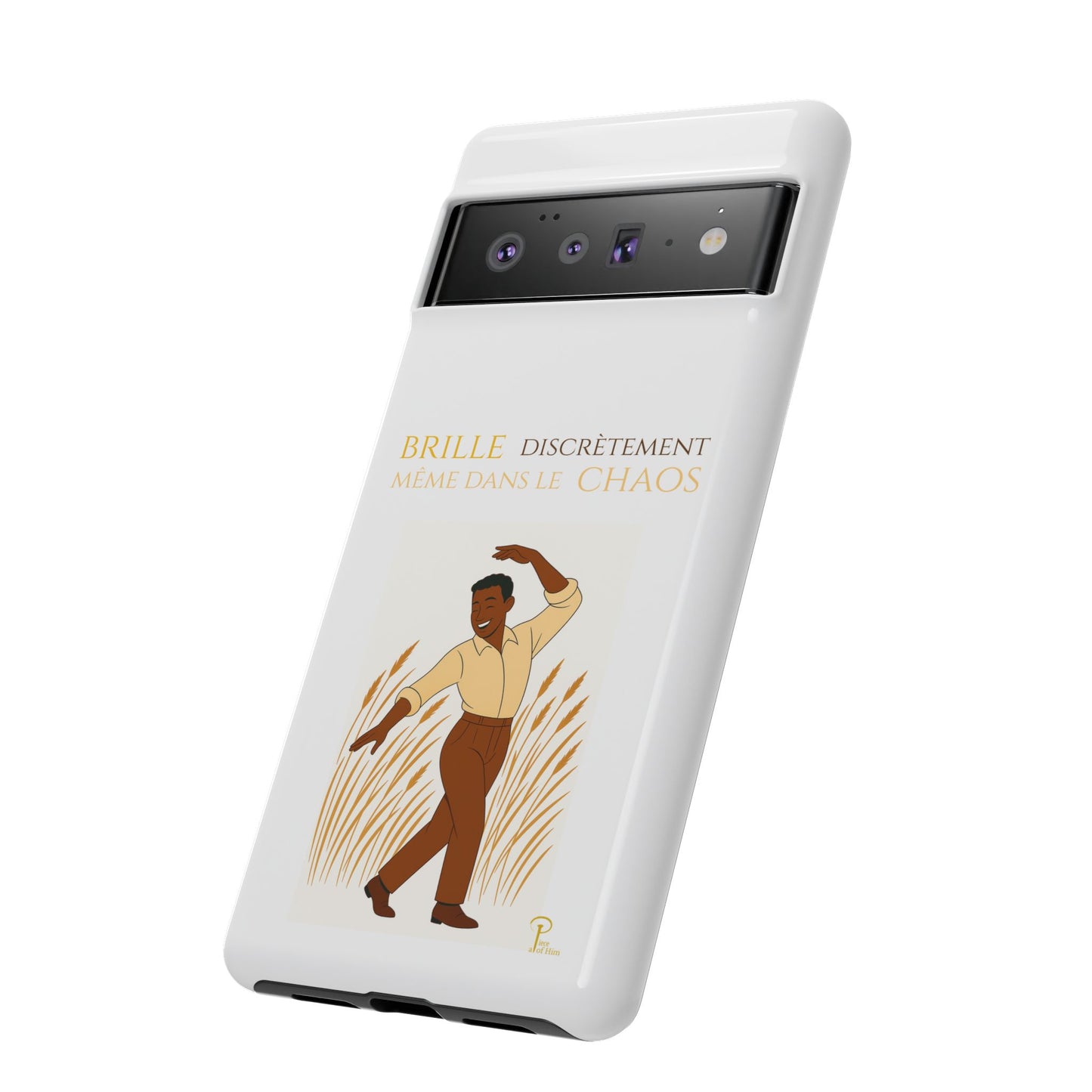 Brille discrètement with Image - Chic Phone Case white