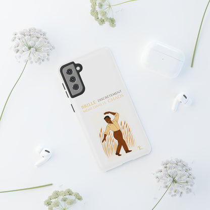 Brille discrètement with Image - Chic Phone Case white