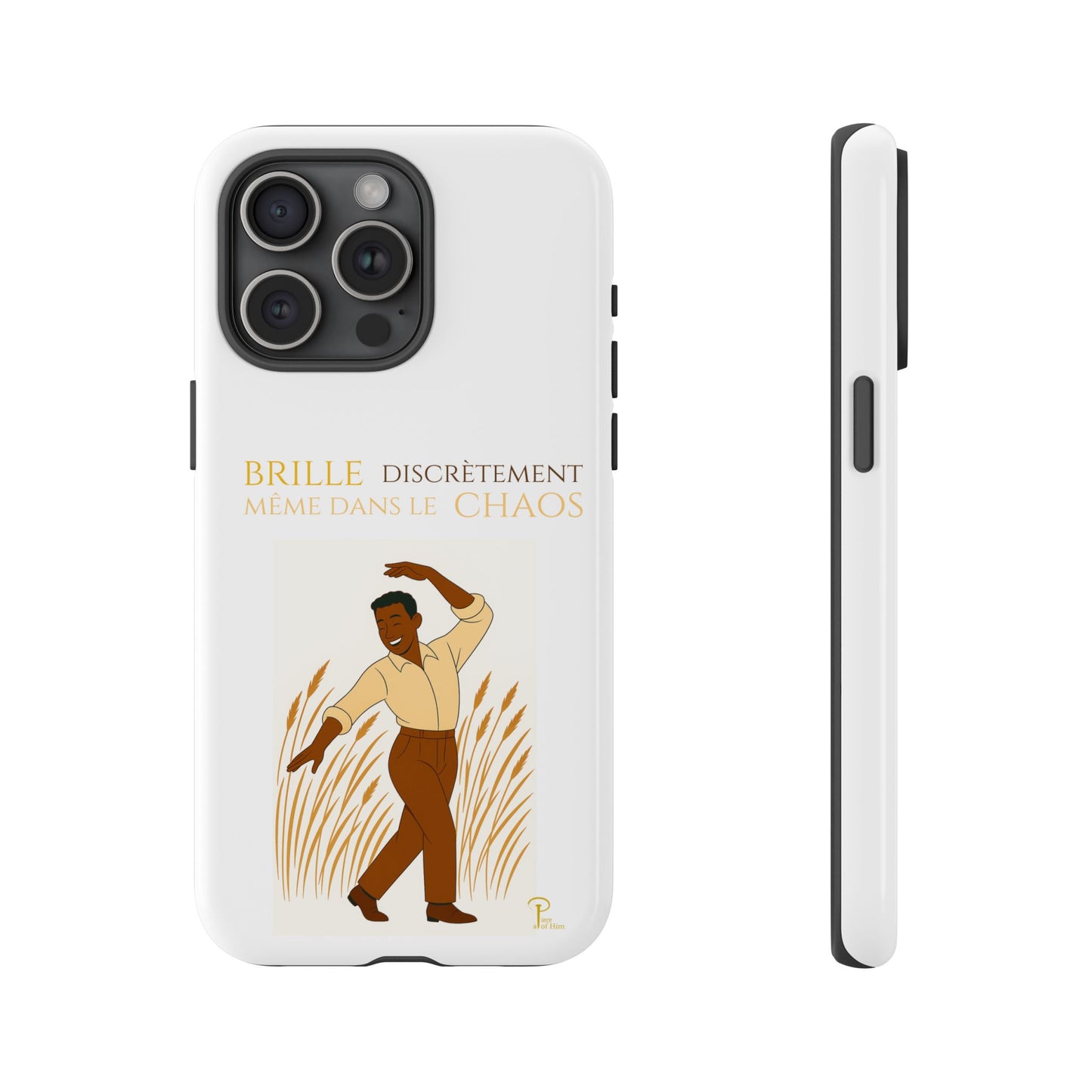 Brille discrètement with Image - Chic Phone Case white