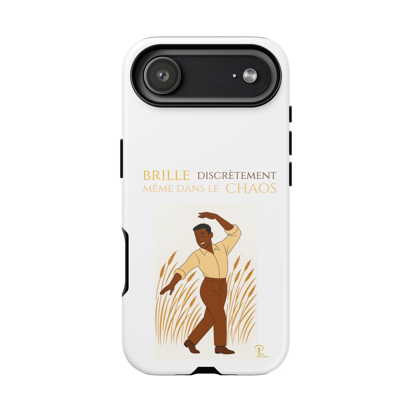Brille discrètement with Image - Chic Phone Case white