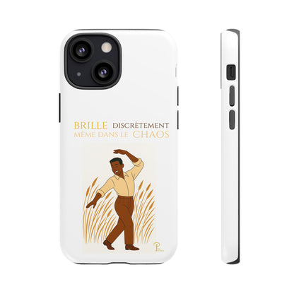Brille discrètement with Image - Chic Phone Case white
