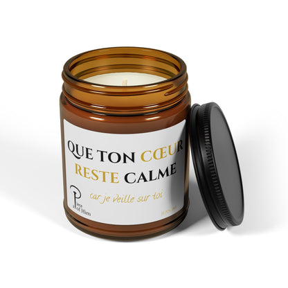Que ton cœur reste calme - Scented Soy Candle-white