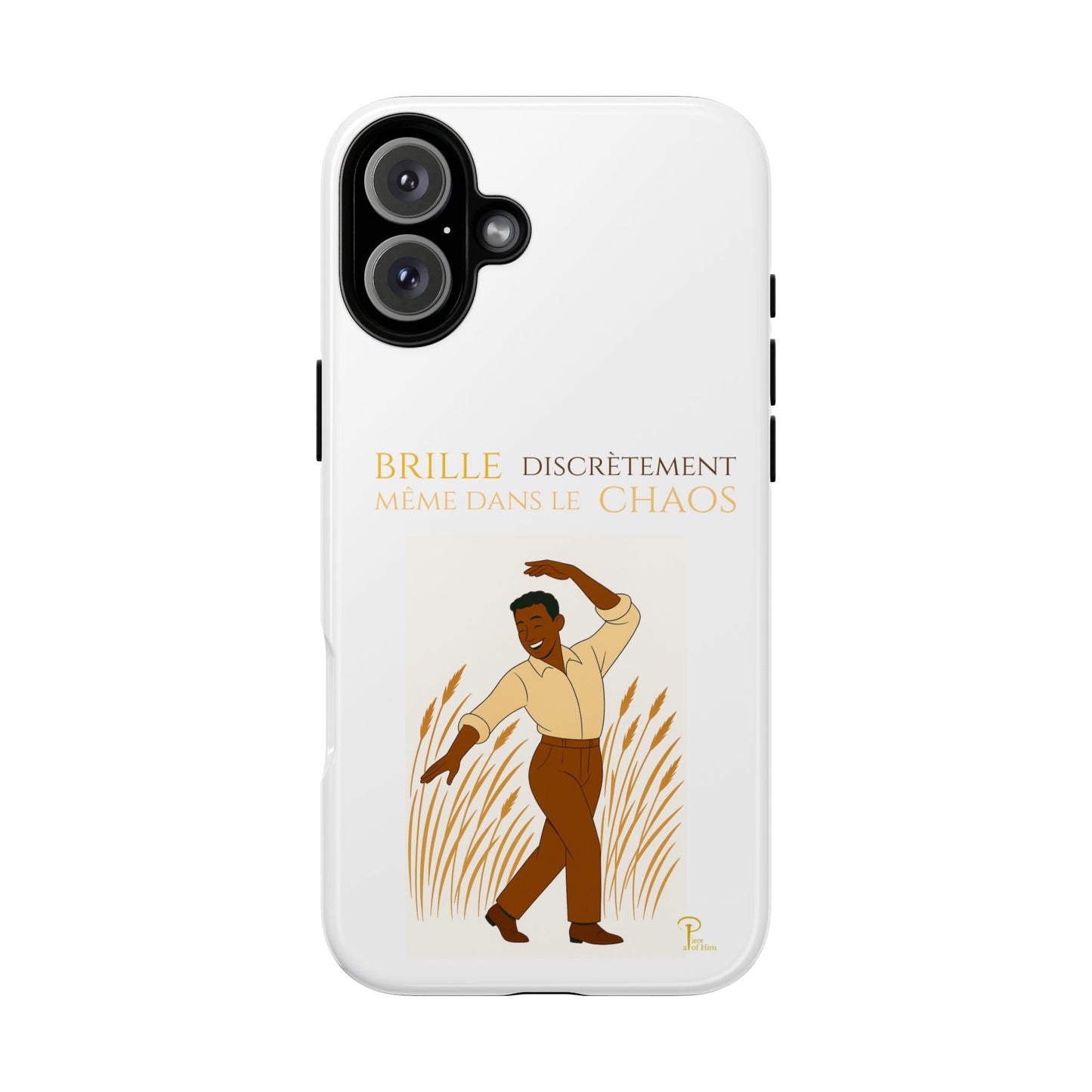 Brille discrètement with Image - Chic Phone Case white