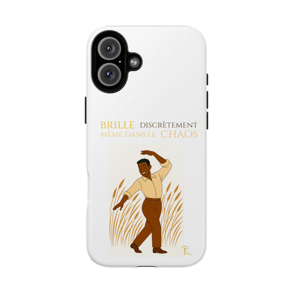 Brille discrètement with Image - Chic Phone Case white