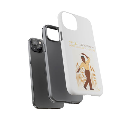 Brille discrètement with Image - Chic Phone Case white