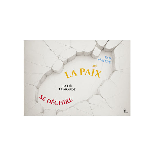 Fais naître la paix - Wall Art Print - grey & white
