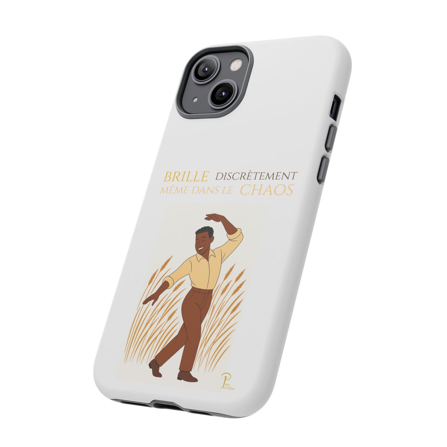 Brille discrètement with Image - Chic Phone Case white