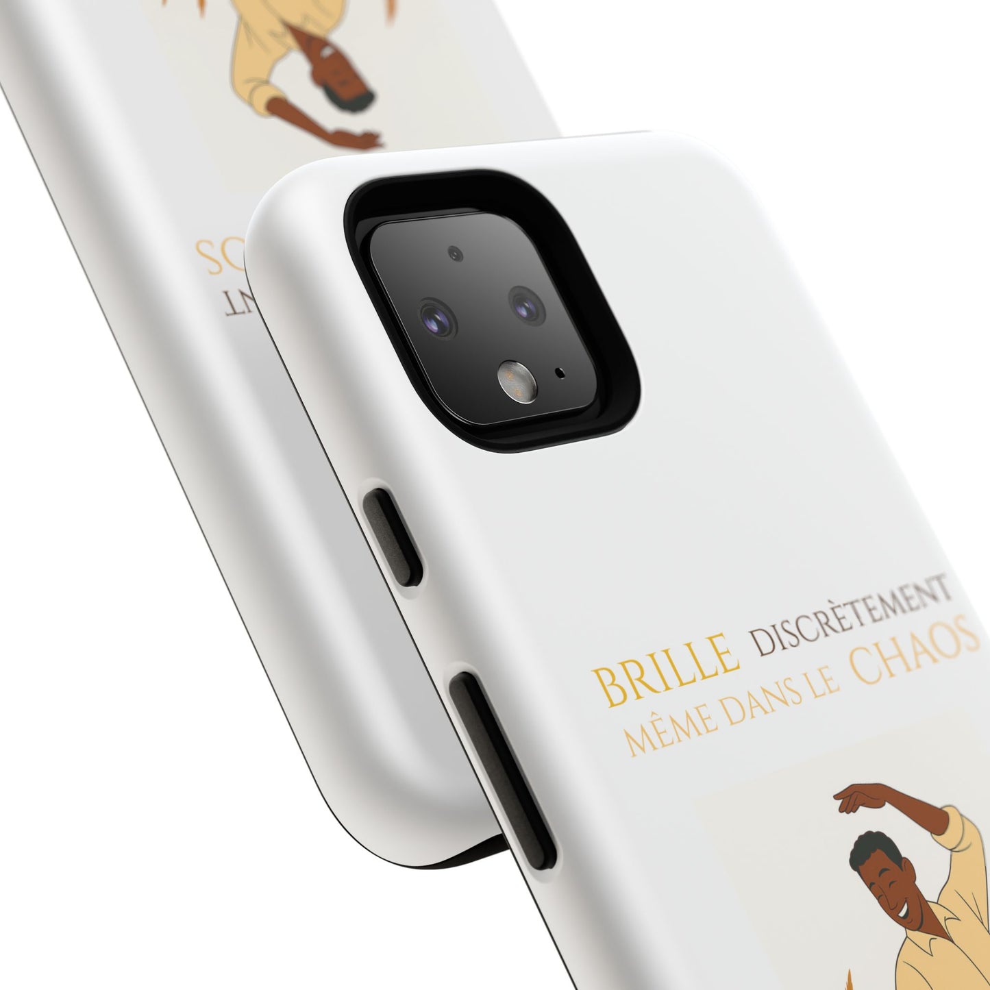 Brille discrètement with Image - Chic Phone Case white