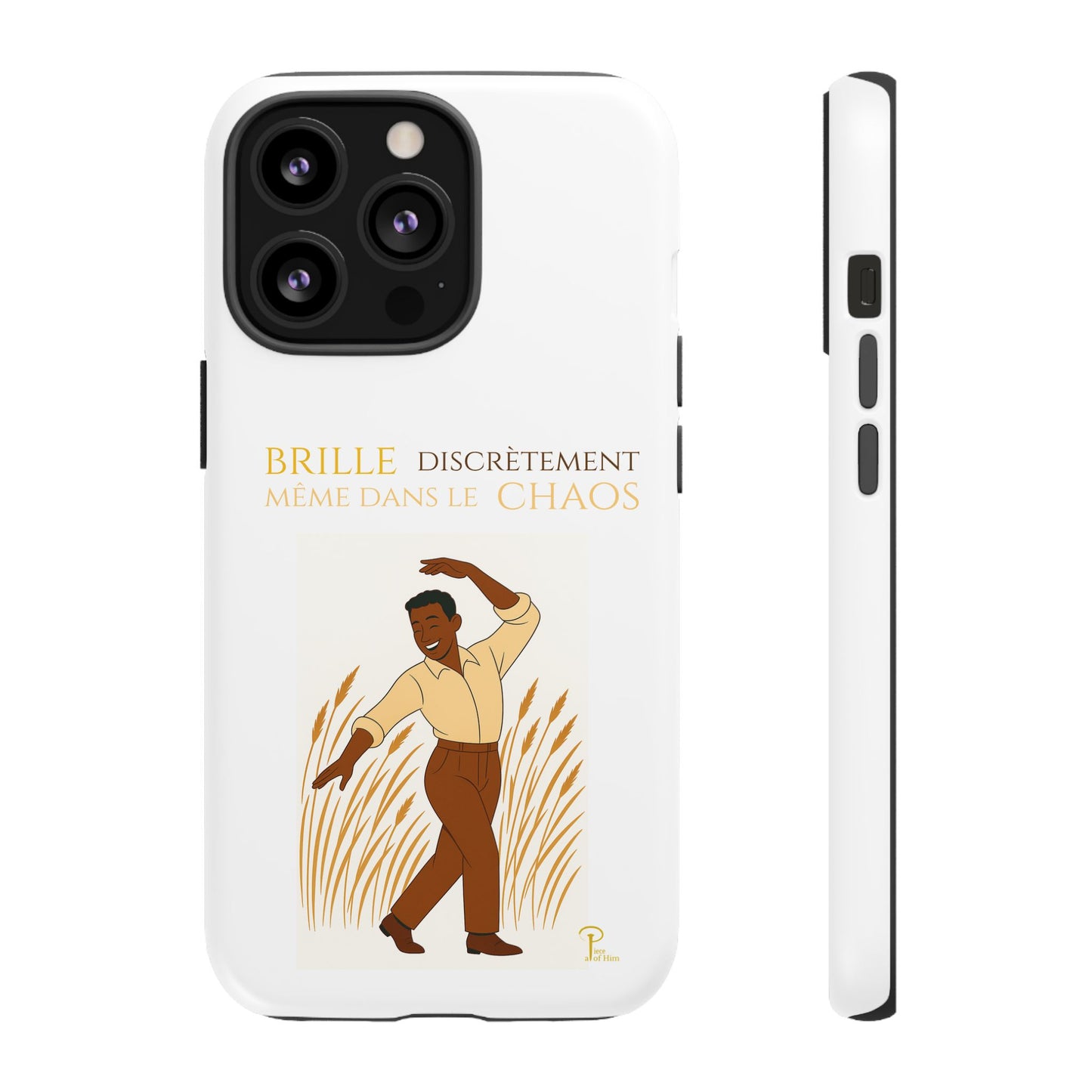 Brille discrètement with Image - Chic Phone Case white