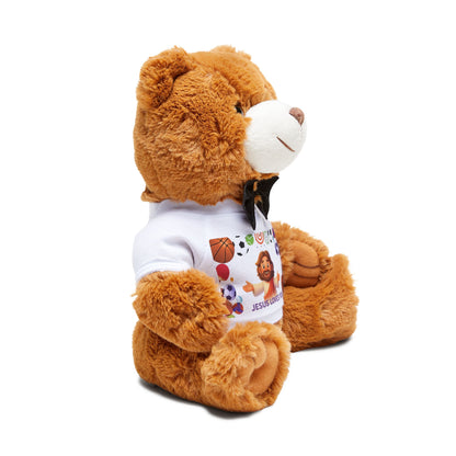 Teddy Bear "Jesus Loves You" with Sports