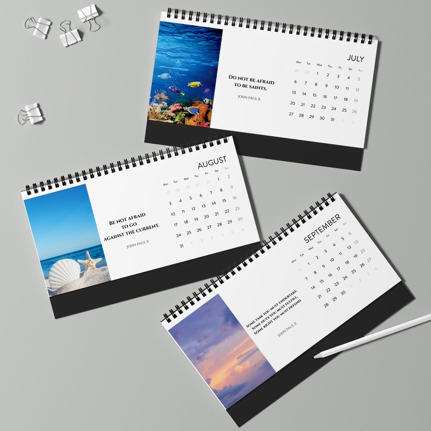 Every Season with John Paul II 2026 Desk Calendar