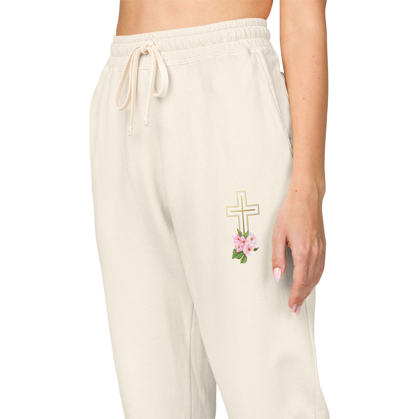 Cross & Roses - Fleece joggers