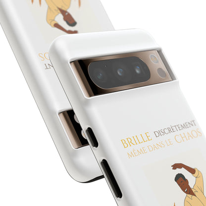 Brille discrètement with Image - Chic Phone Case white