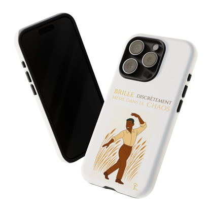 Brille discrètement with Image - Chic Phone Case white