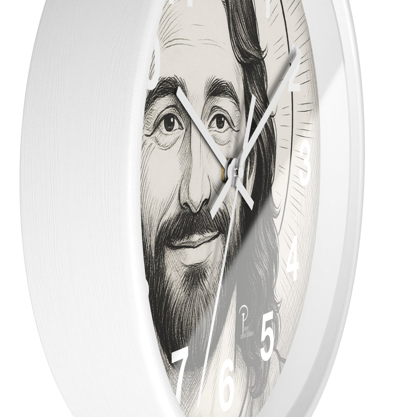 Smiling Jesus Wall Clock - Faithful Decor for Home or Office