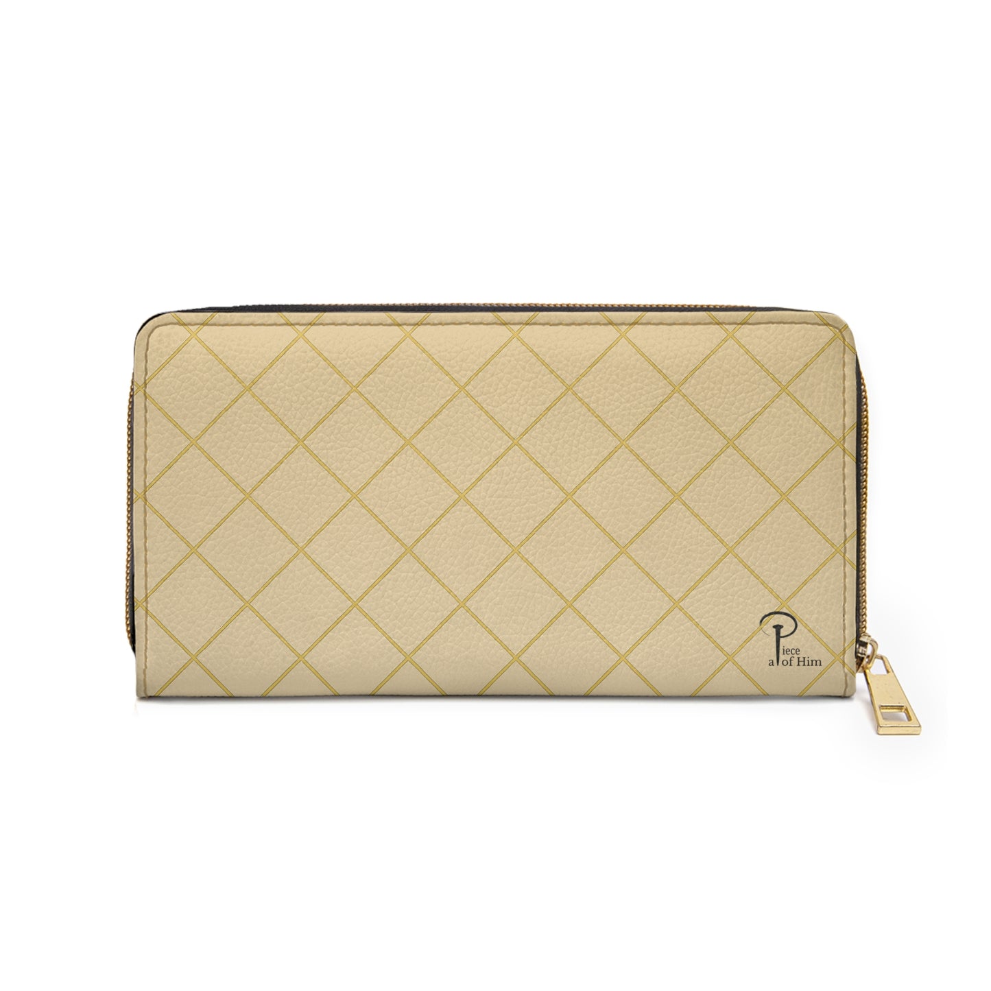 Quand tu offres  de l’amour-Chic Zipper Wallet - beige