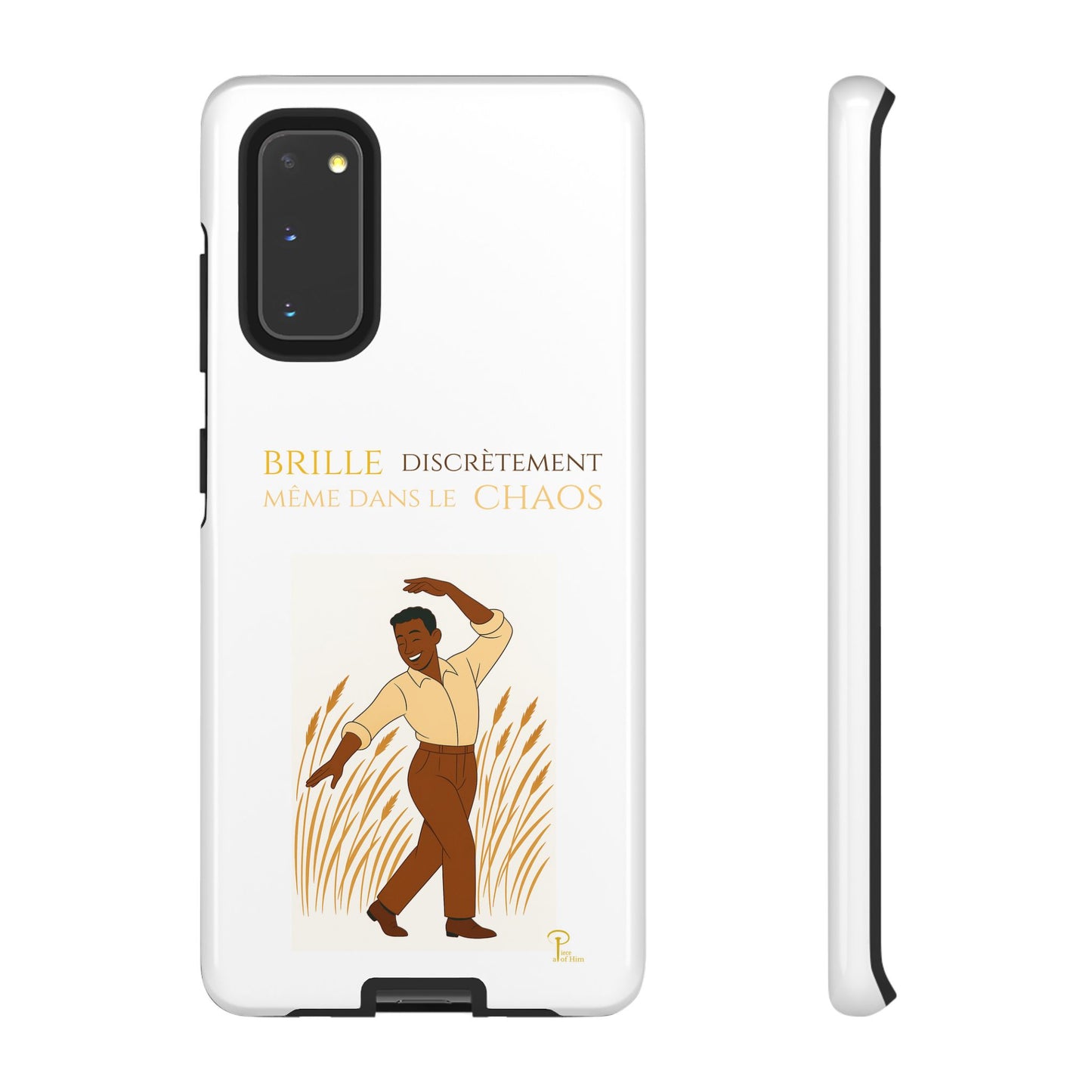 Brille discrètement with Image - Chic Phone Case white