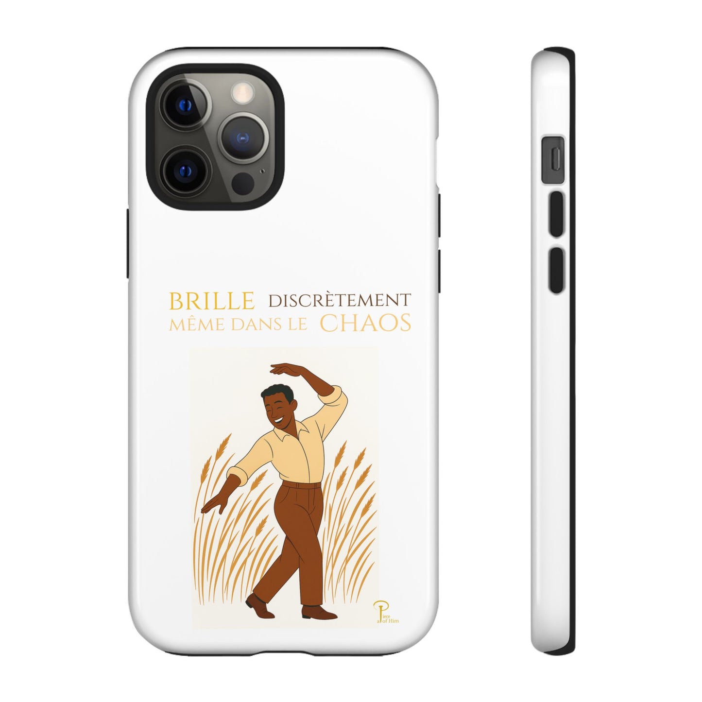 Brille discrètement with Image - Chic Phone Case white