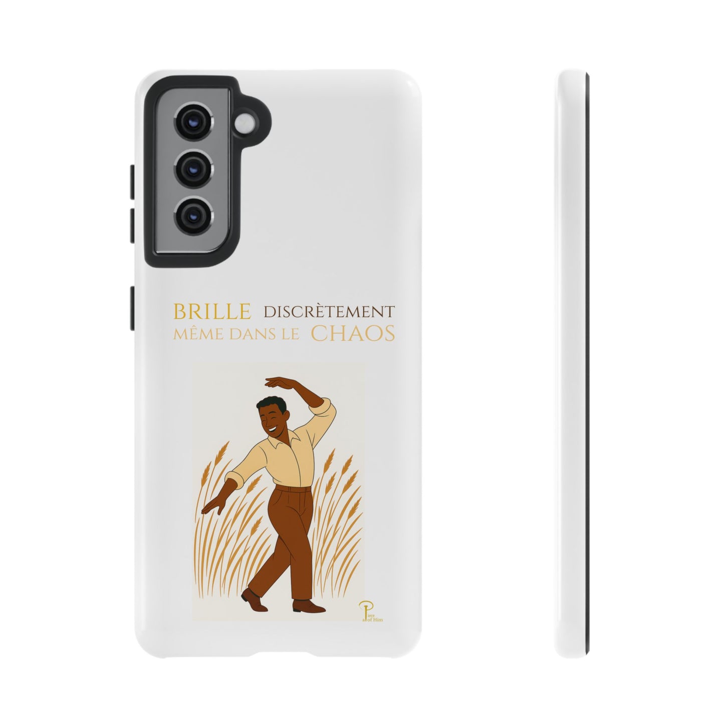 Brille discrètement with Image - Chic Phone Case white