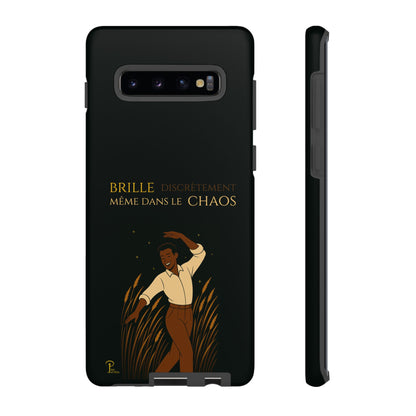 Brille discrètement - Chic Phone Case with a man dancing - black